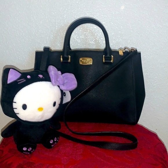 Michael Kors Handbags - Michael Kors Kellen Leather Satchel Crossbody Hand Bag + HK New